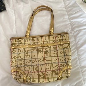 Plaid Coach Bag